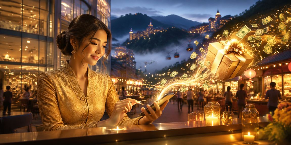 Pengguna grab333 di Genting Highlands mengakses kasino mudah alih selepas log masuk ke akaun